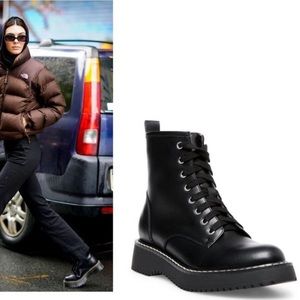 Madden Girl 7.5 Black combat boots worn once